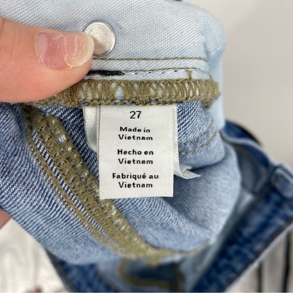 HALE Lea High Waisted Flare leg Side Zip Jeans Sz 27 medium wash - Picture 11 of 14